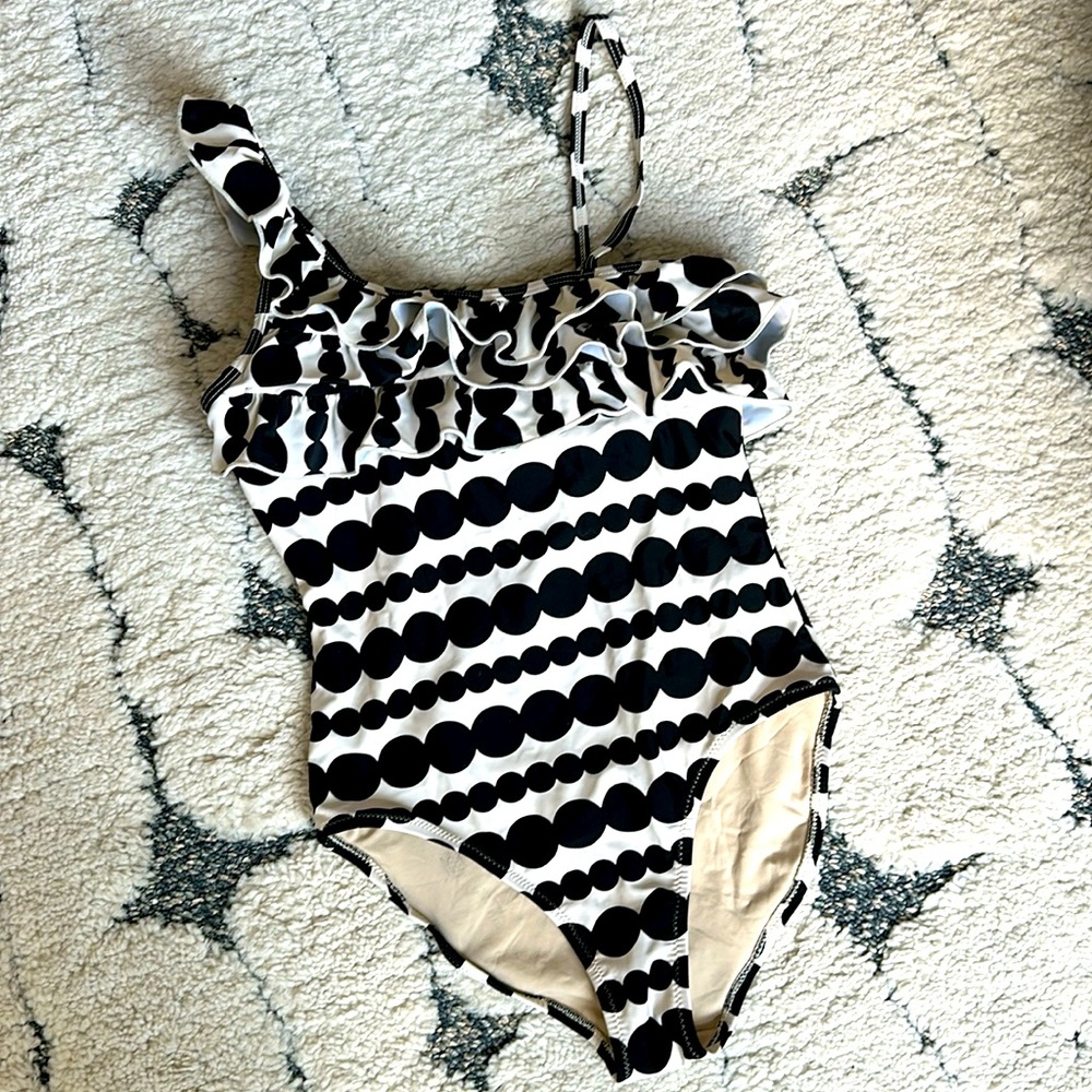 Shade Critters girls black + white one piece bathing suit - 1